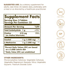 Solgar Lipotropic Factors supplement facts and ingredient label