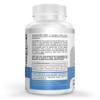 Authentic USA imported premium phospholipid complex softgels for liver detoxification support.