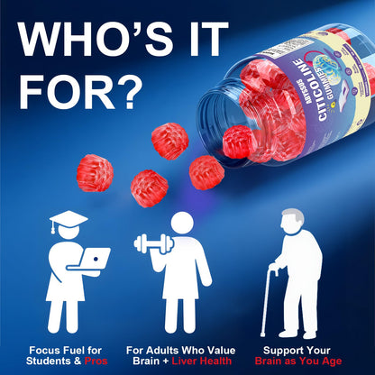 Back label of Abyssus Citicoline 1000mg showing ingredients