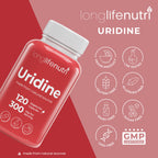 LongLifeNutri Uridine Monophosphate vegetarian capsules stack