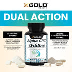 X Gold Health 120 vegetarian capsules bottle side profile
