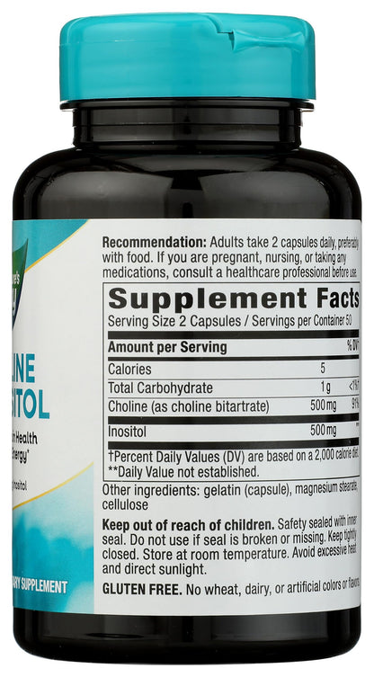 Nature's Way Choline and Inositol dietary supplement