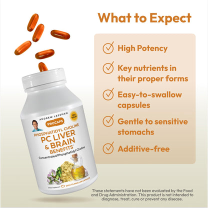 Authentic USA imported Phosphatidyl Choline softgels