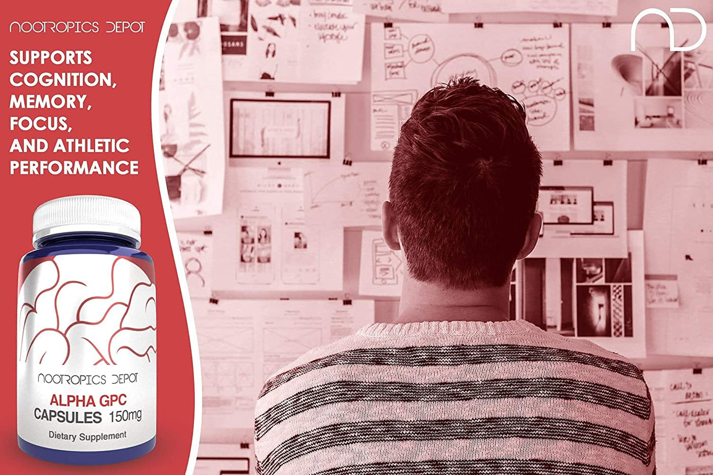 Authentic Nootropics Depot brain health supplement packaging