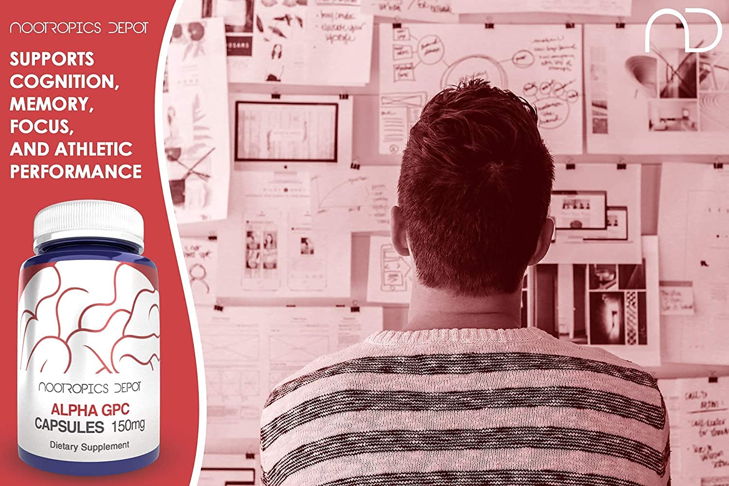 Authentic Nootropics Depot brain health supplement packaging