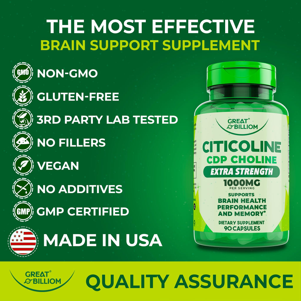 Great Billiom memory support supplement bottle side view