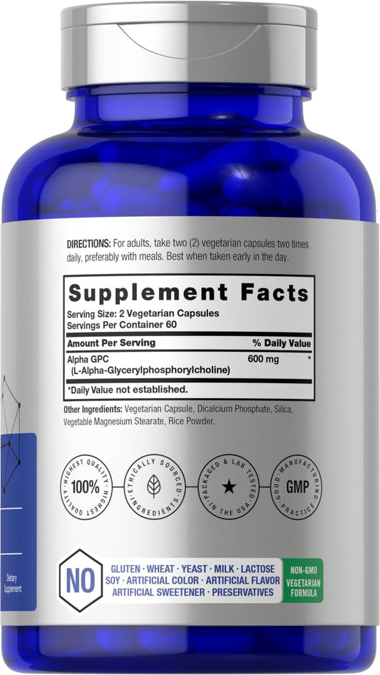 Horbäach Alpha GPC supplement label details