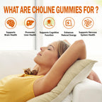 Orange flavored Hfeliz Choline Bitartrate supplement gummies