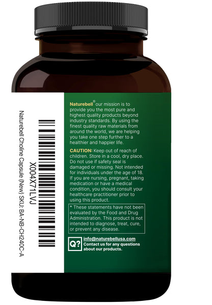 NatureBell Choline 500mg with Omega-3 lifestyle product shot