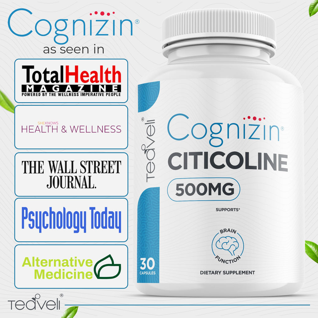Teaveli Cognizin Citicoline capsules for memory and focus