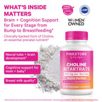 Pink Stork Choline 30 capsules supplement bottle