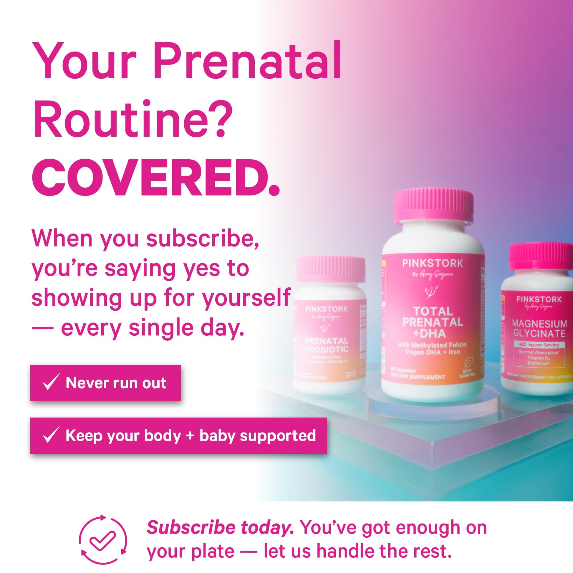 Authentic Pink Stork Choline for pregnancy