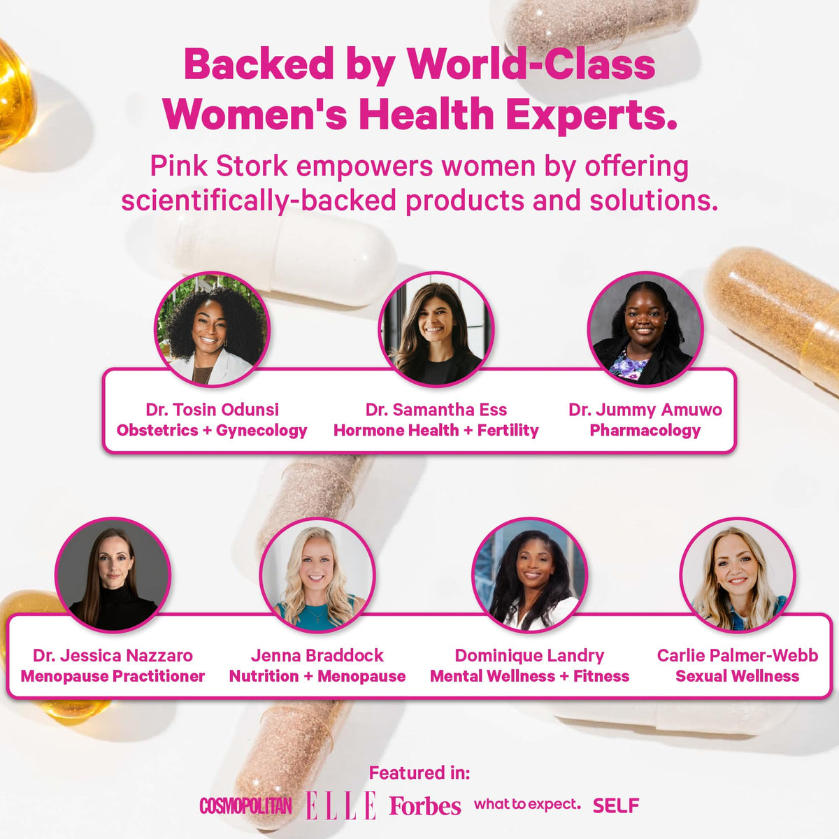 Pink Stork choline supplement for postpartum support