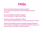 Premium imported prenatal choline supplement by Pink Stork