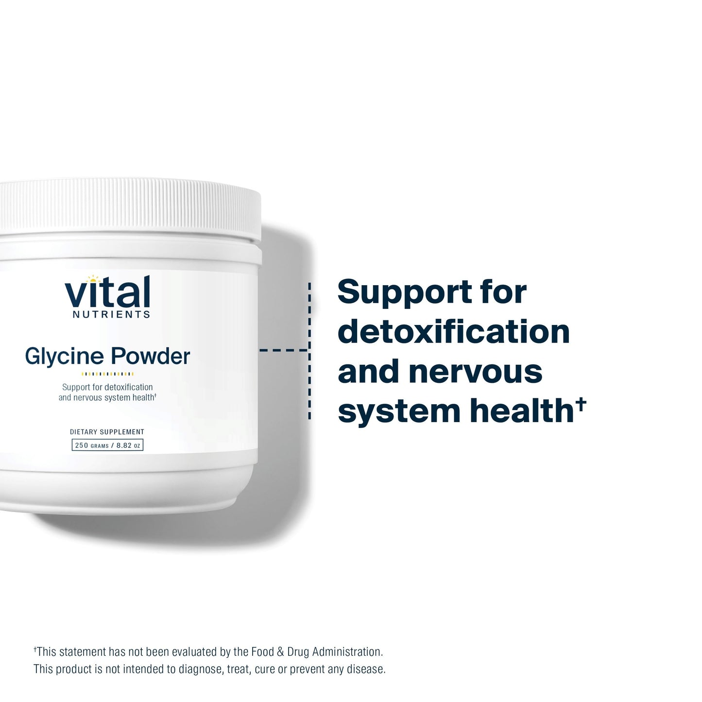 Vital Nutrients Glycine Powder packaging details