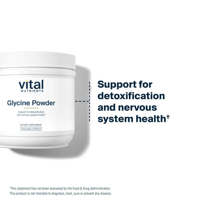Vital Nutrients Glycine Powder packaging details