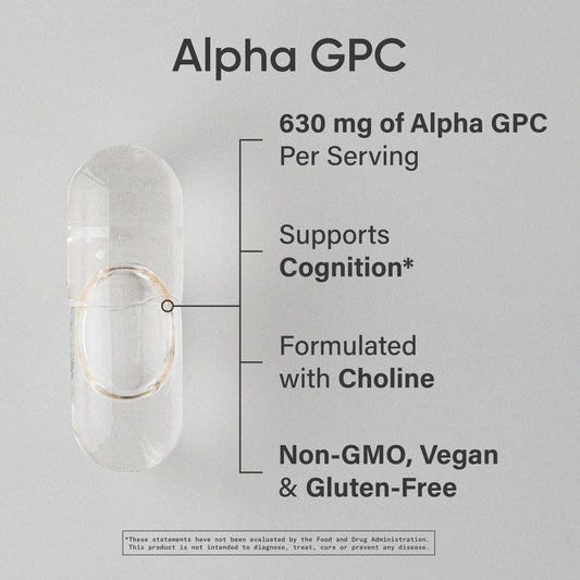 Sports Research Alpha GPC liquid veggie capsules supplement label
