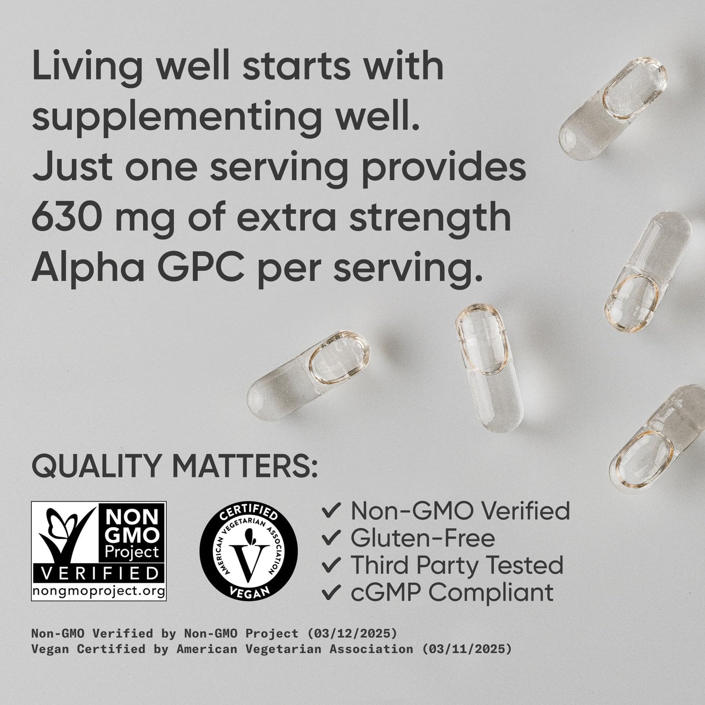 Sports Research Extra Strength Alpha GPC 60 count bottle