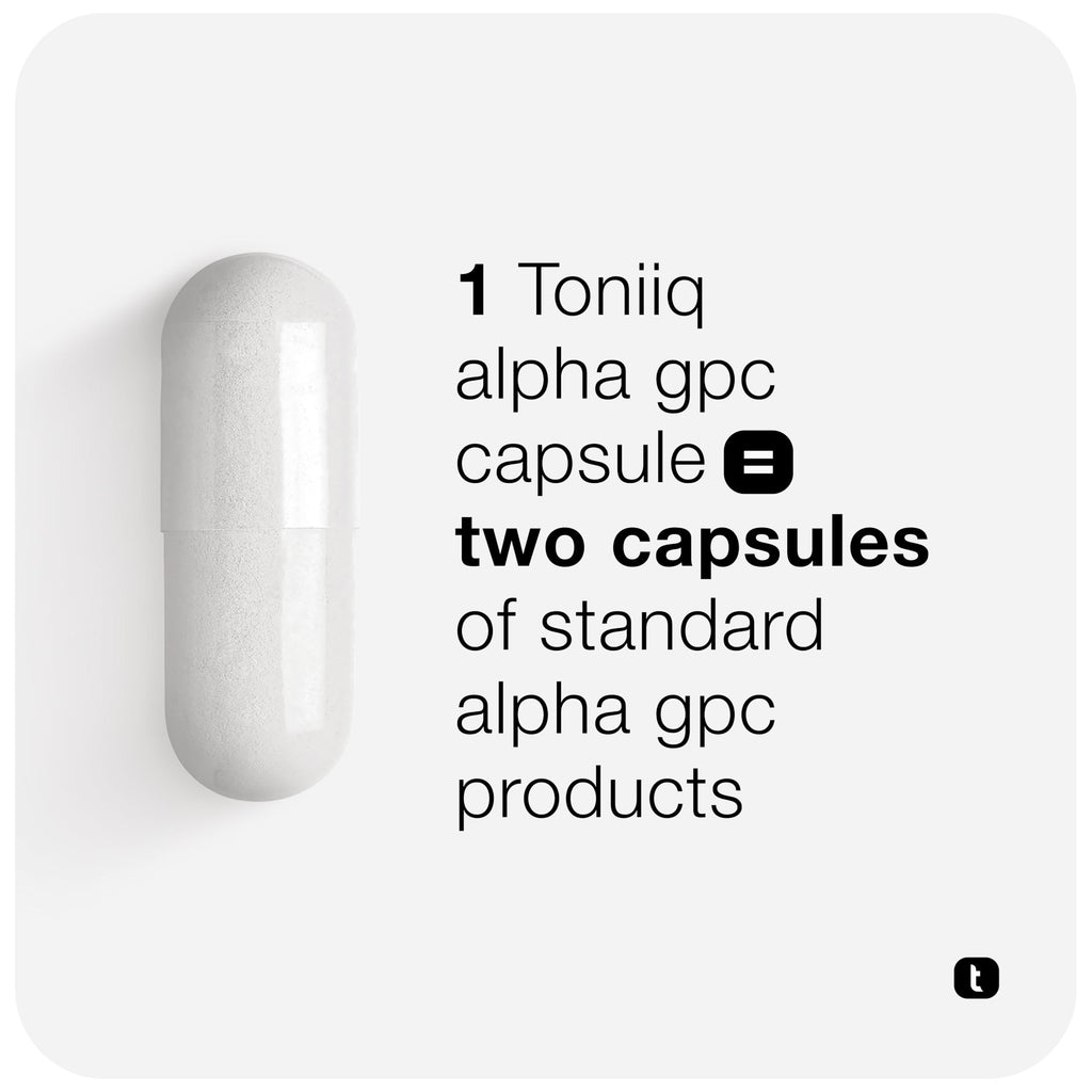 Toniiq 600mg nootropic capsules jar side angle
