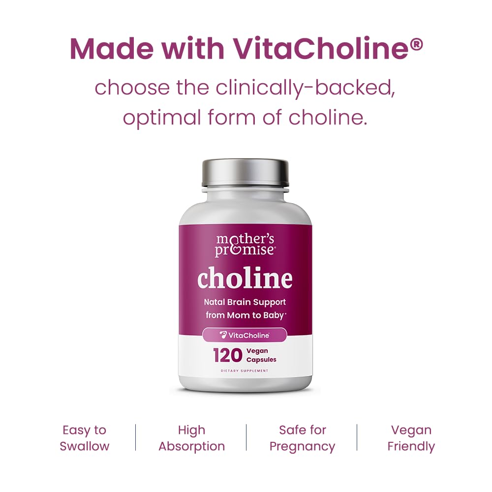 Capsule size and texture of Mother's Promise prenatal choline supplement