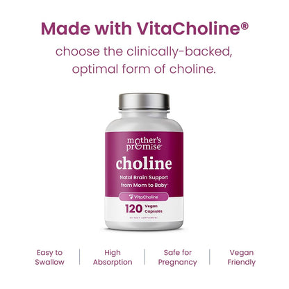 Capsule size and texture of Mother's Promise prenatal choline supplement