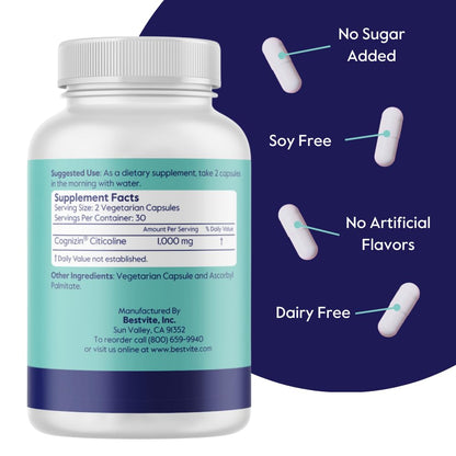Bestvite vegetarian capsules for cognitive support