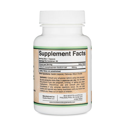 Double Wood Supplements brain health bottle side profile