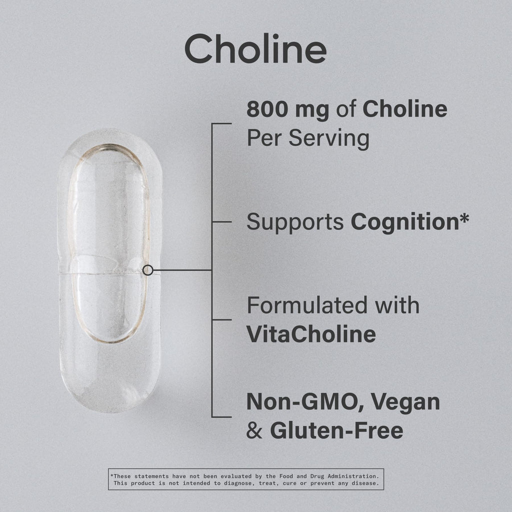 Sports Research Choline 60 liquid veggie capsules bottle