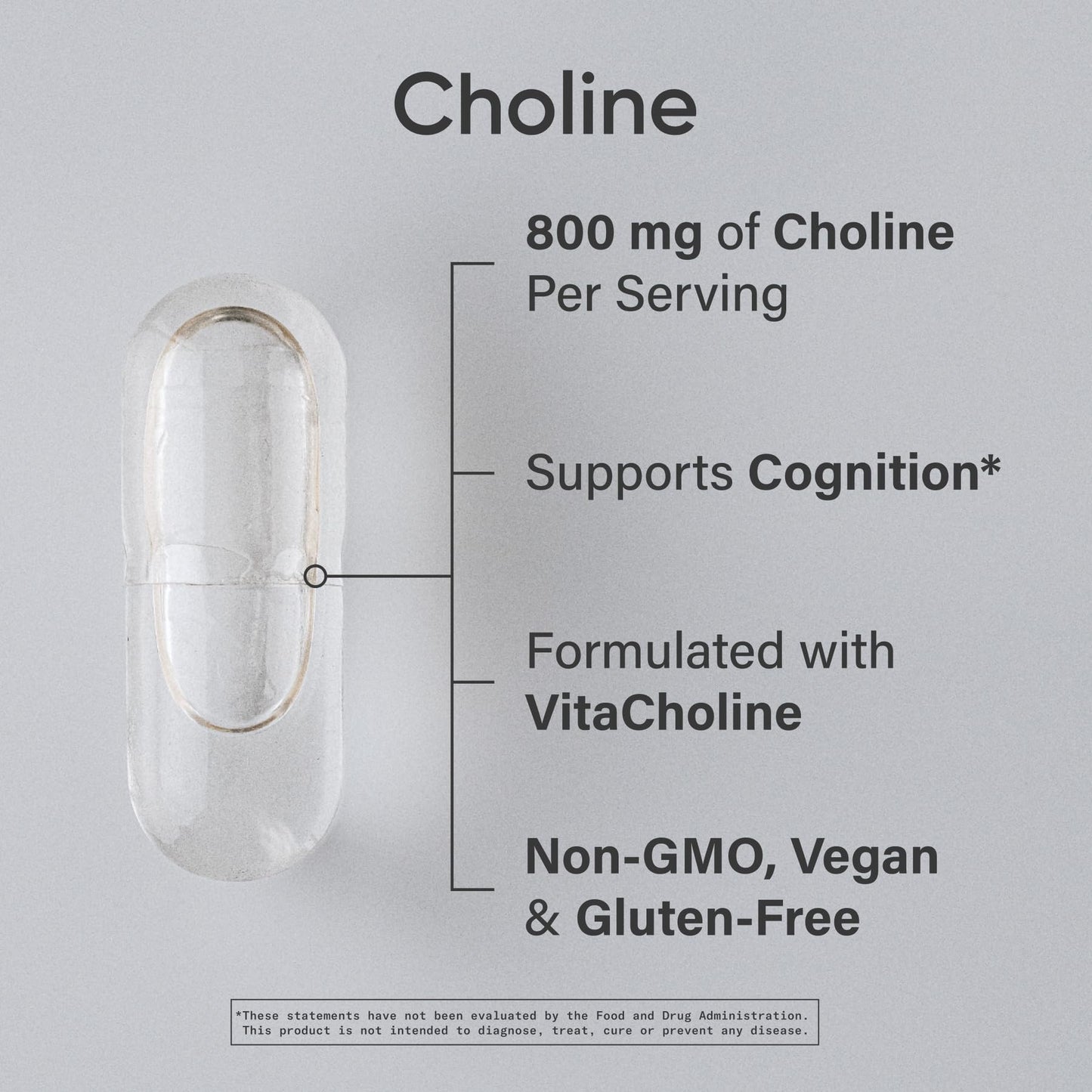 Sports Research Choline 60 liquid veggie capsules bottle