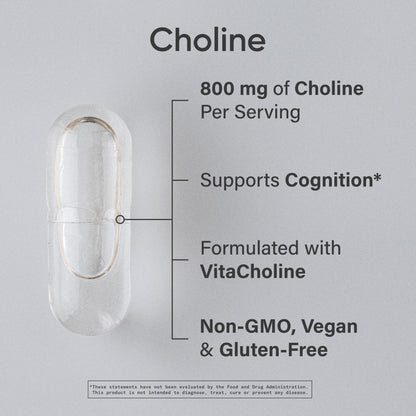 Sports Research Choline 60 liquid veggie capsules bottle