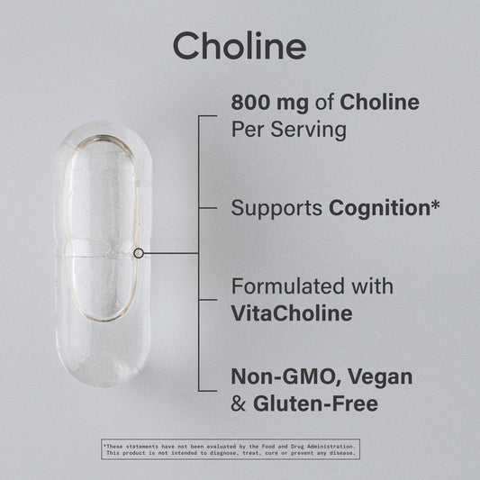 Sports Research Choline 60 liquid veggie capsules bottle