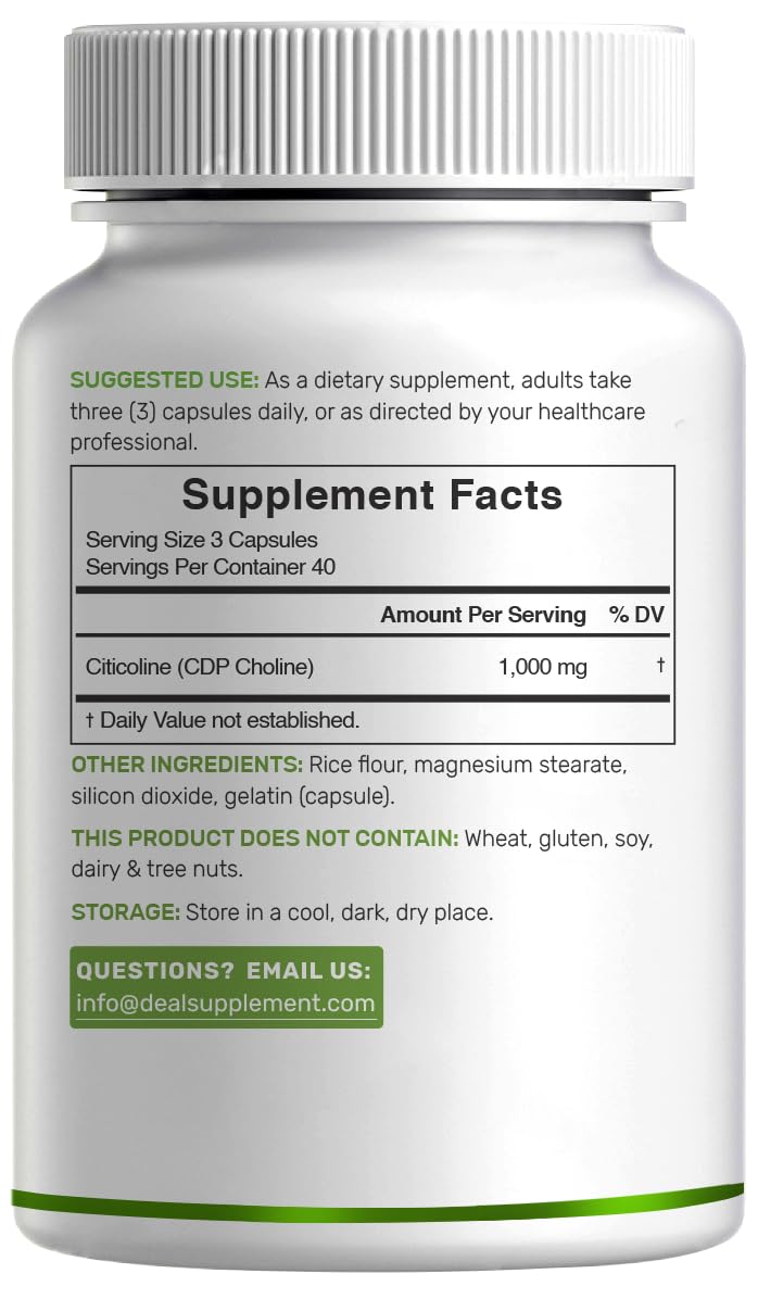 High quality product shot of Deal Supplement brain support supplement