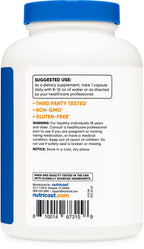 Nutricost Choline Bitartrate safety seal and cap detail