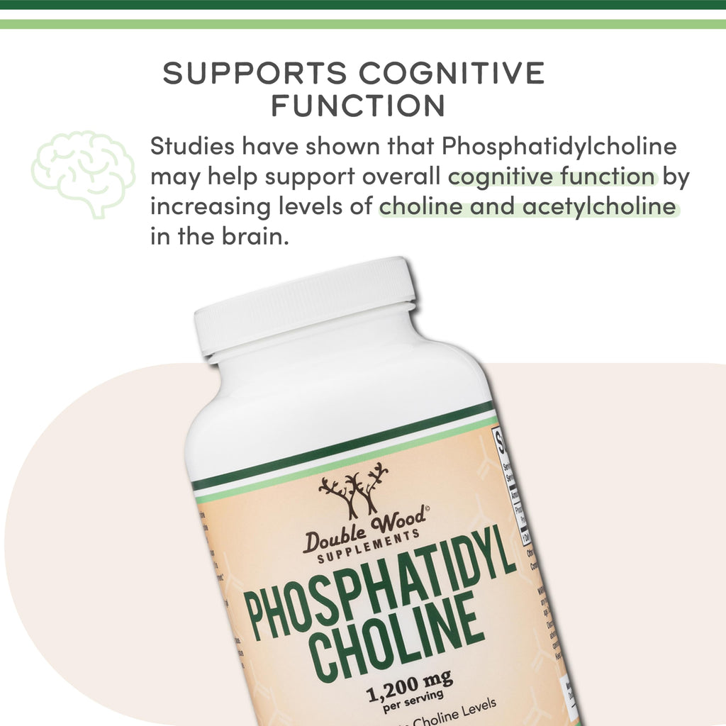 Double Wood Supplements Phosphatidylcholine ingredients side view