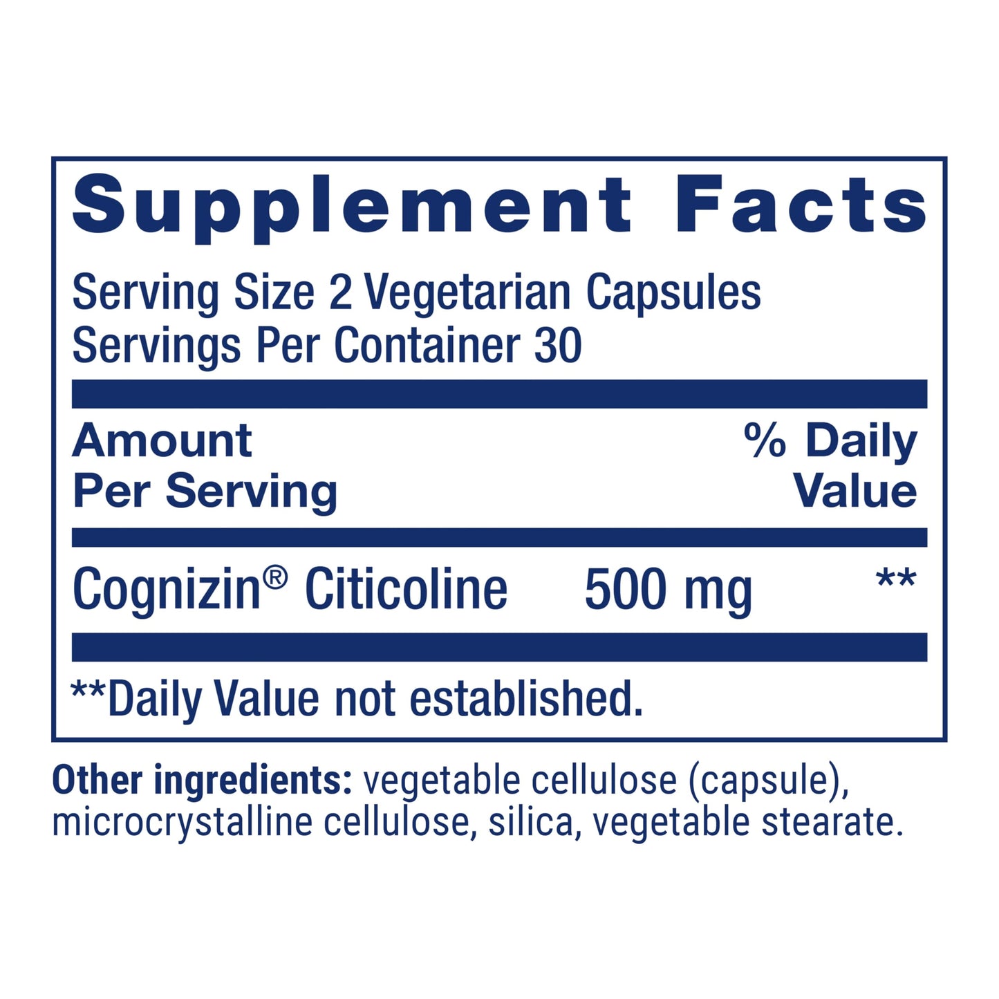 Life Extension Citicoline vegetarian capsules texture