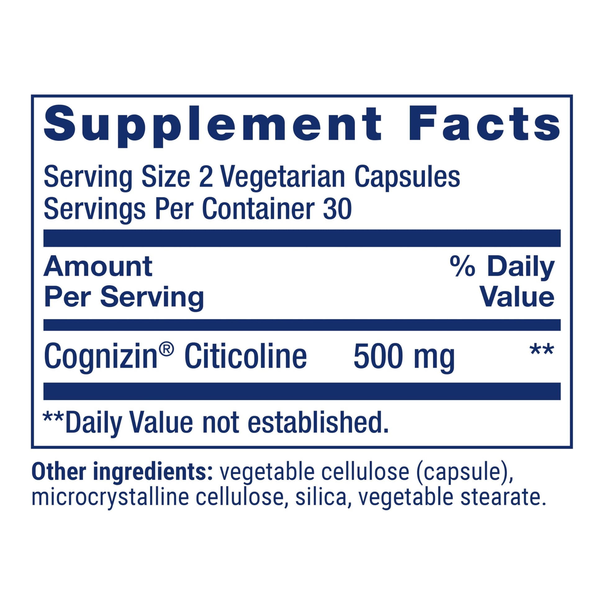 Life Extension Citicoline vegetarian capsules texture