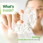 Nested Naturals vegan choline capsules close up view of container