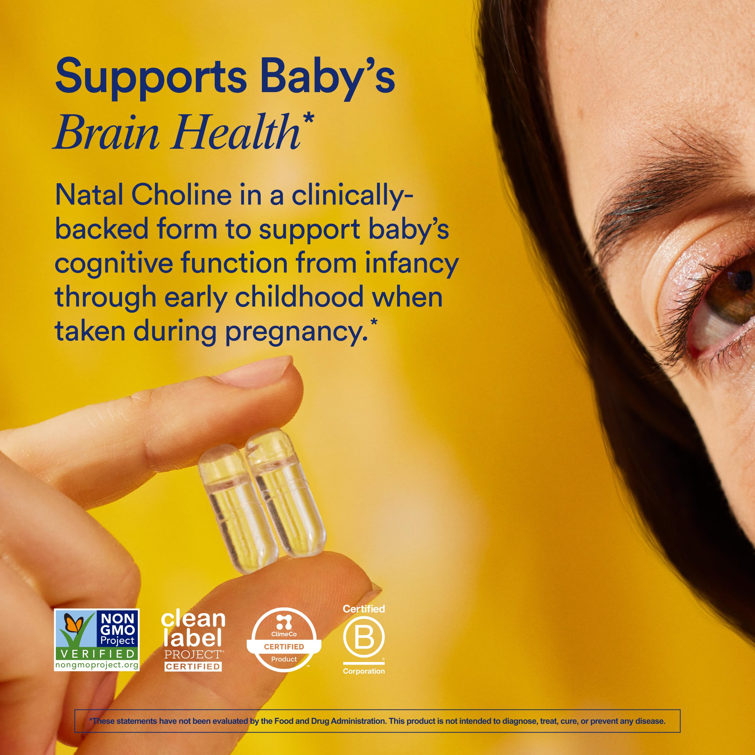 Ritual Natal Choline 60 capsules supplement facts label