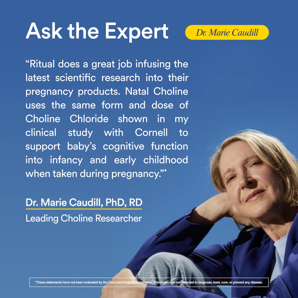 Ritual Natal Choline premium packaging angle view