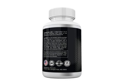 Neonutrix Nutrition Science Research Soy Lecithin bottle depicting daily dosage instructions and supplement facts.