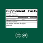Standard Process Soybean Lecithin supplement facts label