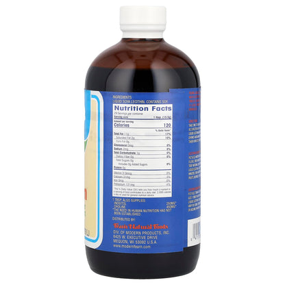 Fearn unbleached liquid soy lecithin nutritional label showing clean ingredients