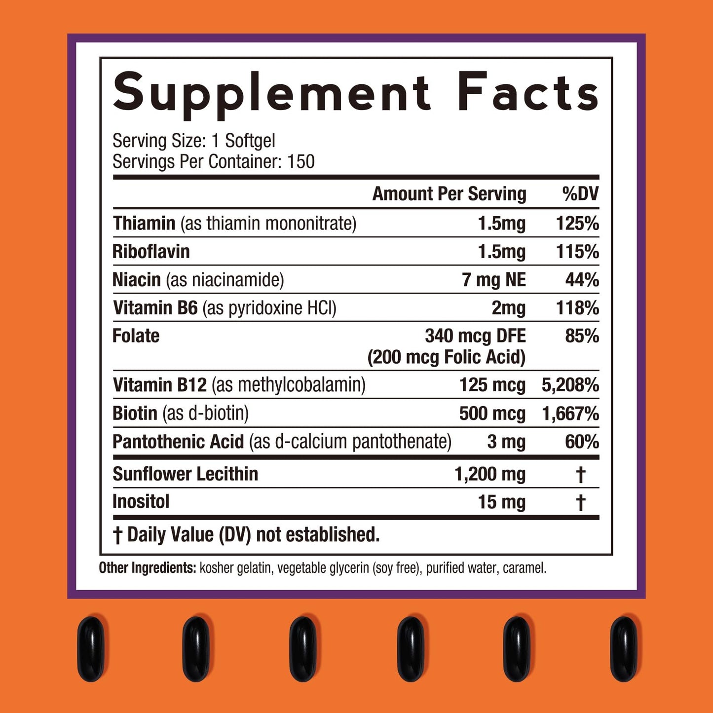 Doctor's Recipes non GMO soy free dietary supplement bottle containing 150 softgels for brain health support