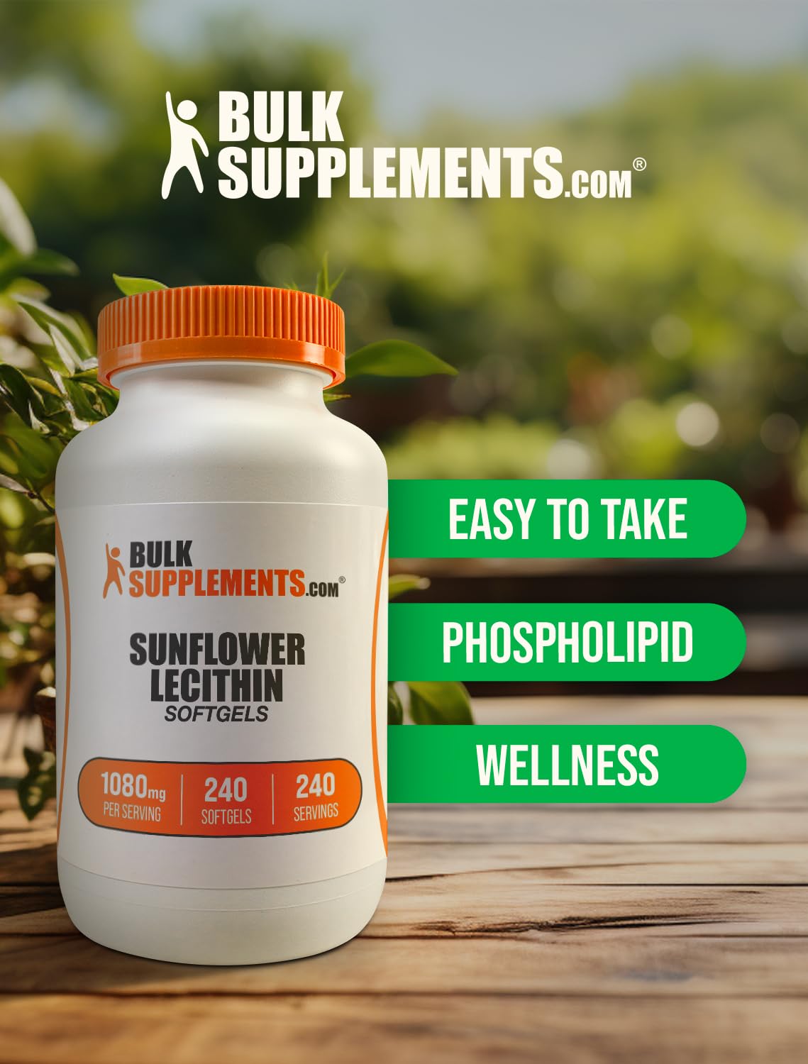Authentic imported USA vitamin bottle containing 240 gluten free allergen safe softgels.