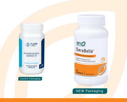 SFI Health SeraBella soy free supplement label detailing sunflower lecithin sourcing