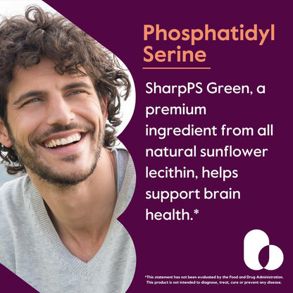 Bestvite Phosphatidylserine 100mg 120 vegetarian capsules supplement facts label