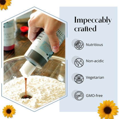 Pure sunflower lecithin liquid non GMO soy free dietary supplement bottle