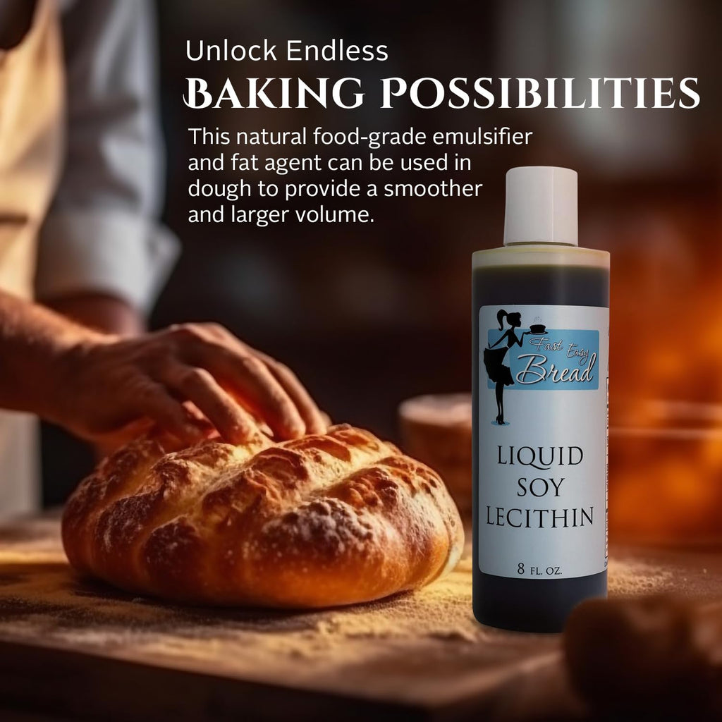 Fast Easy Bread liquid soy lecithin application in baking and confectionery