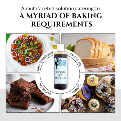 Soy lecithin fat agent for moisture retention in baked goods
