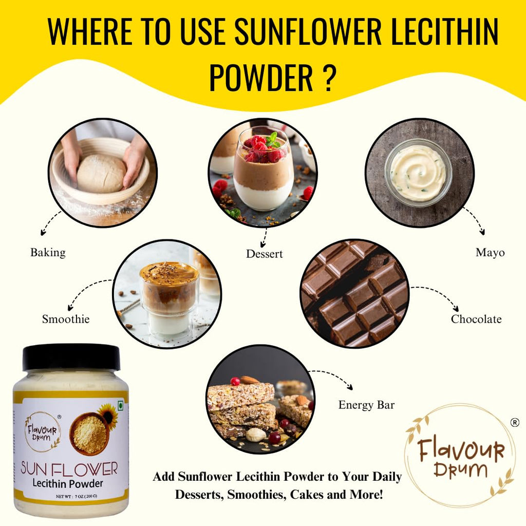Non GMO sunflower lecithin powder packaging label information